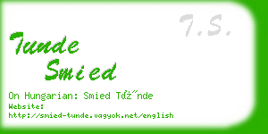 tunde smied business card